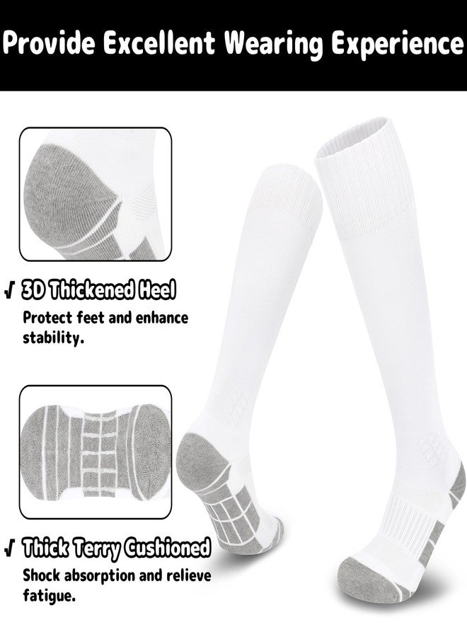 Olreco جوارب كرة قدم للأطفال من أولريكو، جوارب بيسبول للأطفال، جوارب كرة قدم للبنات، جوارب بيسبول بيضاء، جوارب كرة قدم للأطفال، جوارب بيسبول للأطفال الصغار - Image 3